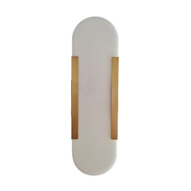 Alabaster and Brass Wall Sconce 350cm - Oscar and Mila