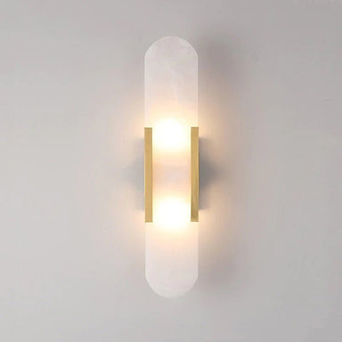 Alabaster and Brass Wall Sconce 50cm - Oscar and Mila