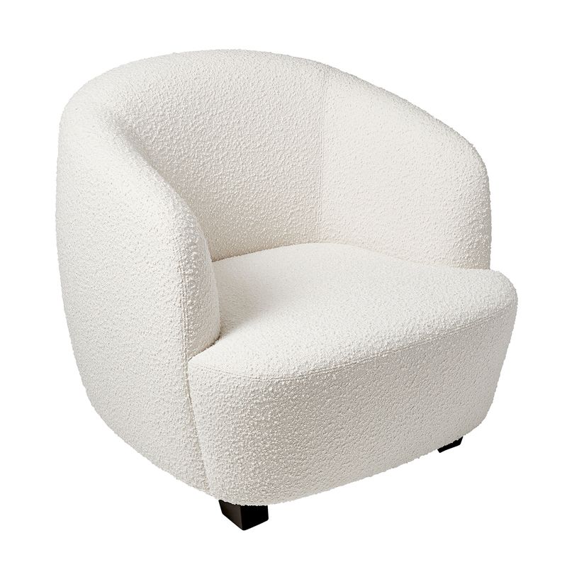 Area Curved Occasional Chair in Boucle - Oscar and Mila