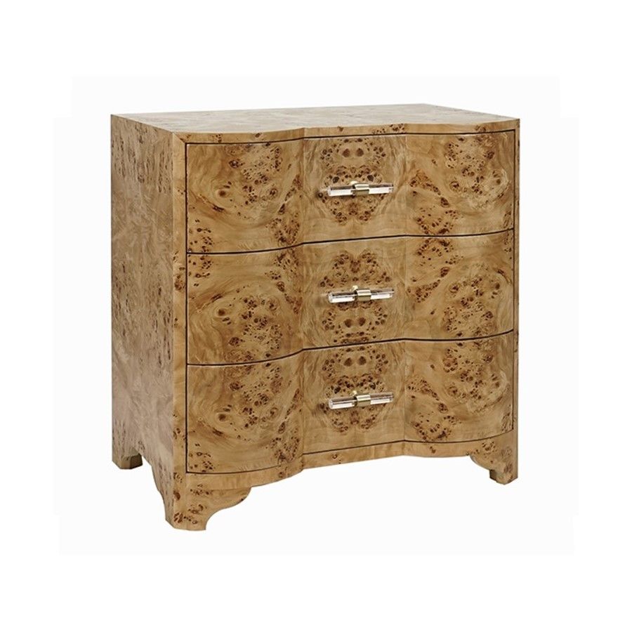 Birdseye Maple Veneer - Bedside table - Oscar and Mila