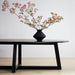 Black Ash Oval Dining Table - Oscar and Mila