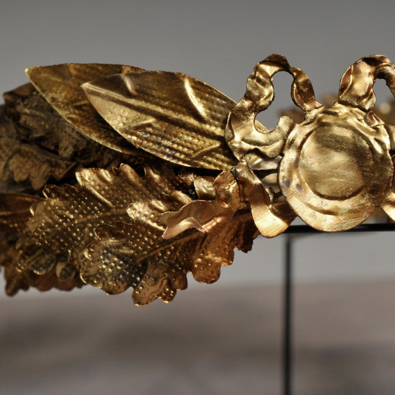 Decorative Golden Caesar Crown