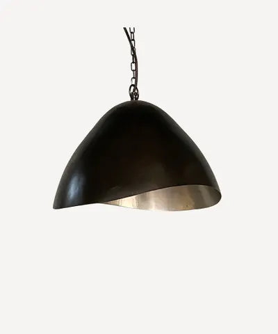 Byron Large Crimped Edge Pendant