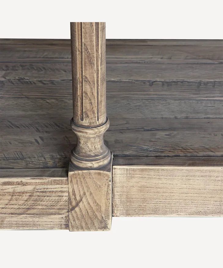 Breakfront Oak Hall Table