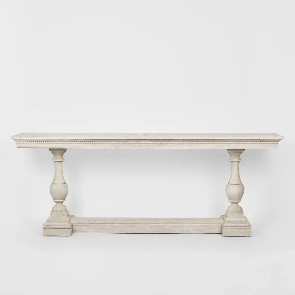 Provencal Limed White Oak Console Table