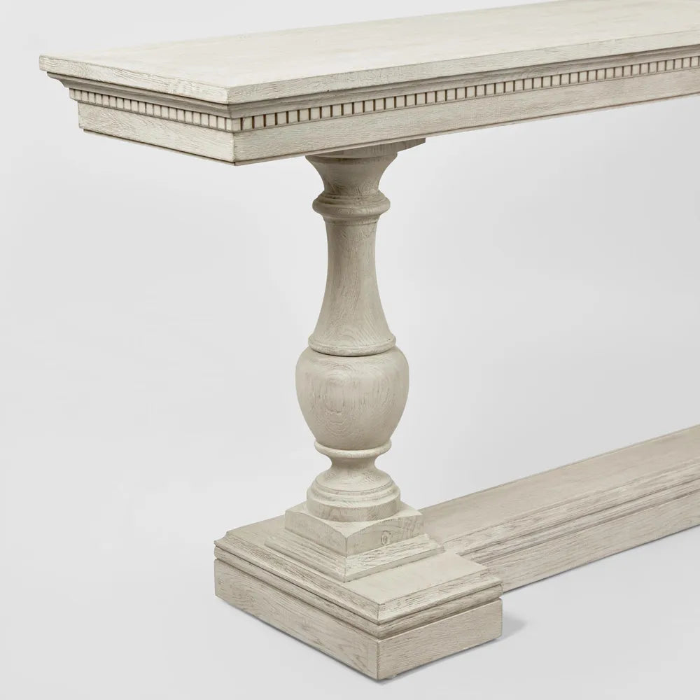 Provencal Limed White Oak Console Table