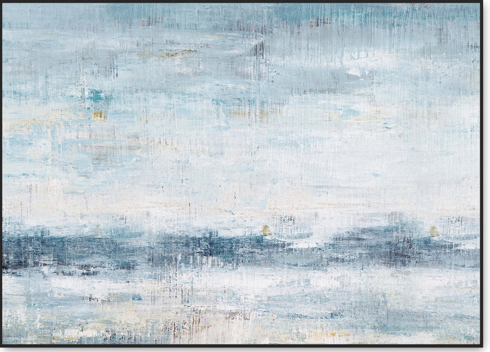 Blue Seas Abstract Oil Painting