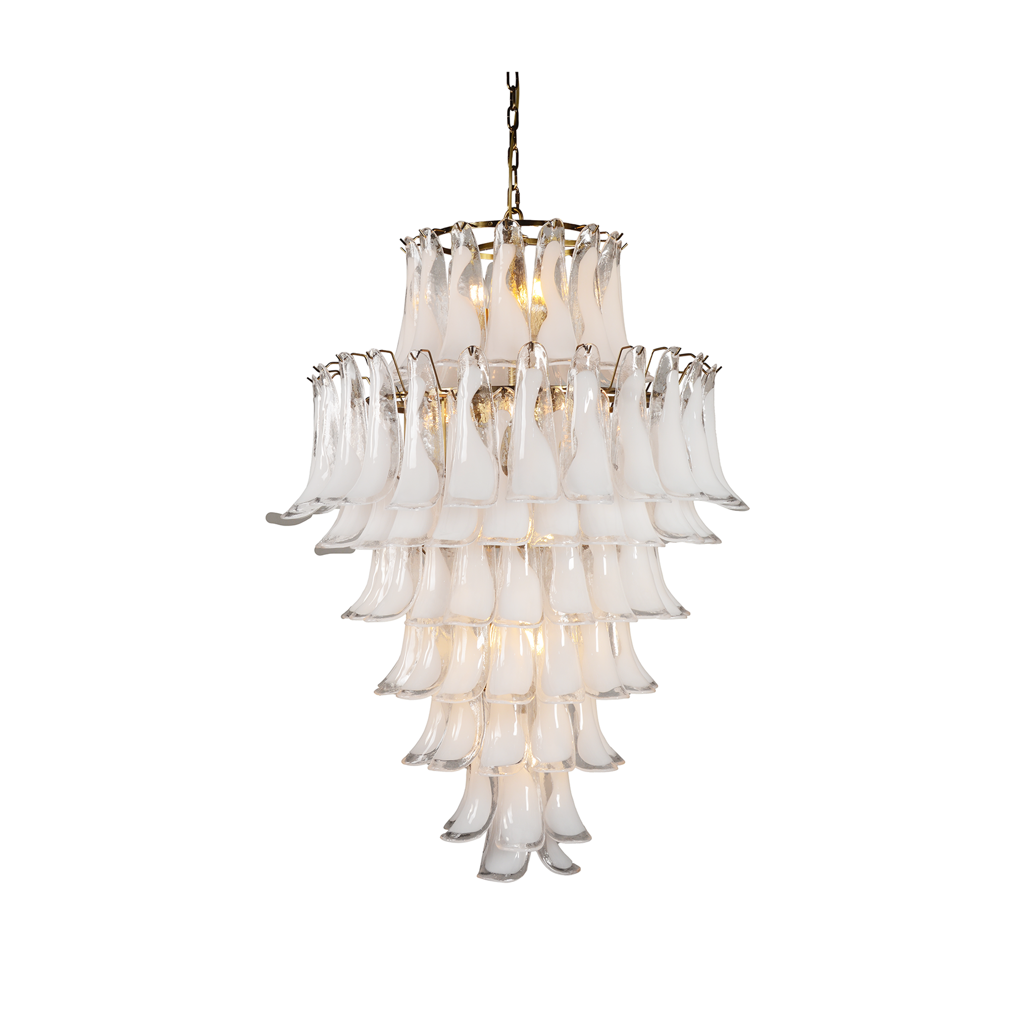 Madeleine Chandelier - White Glass