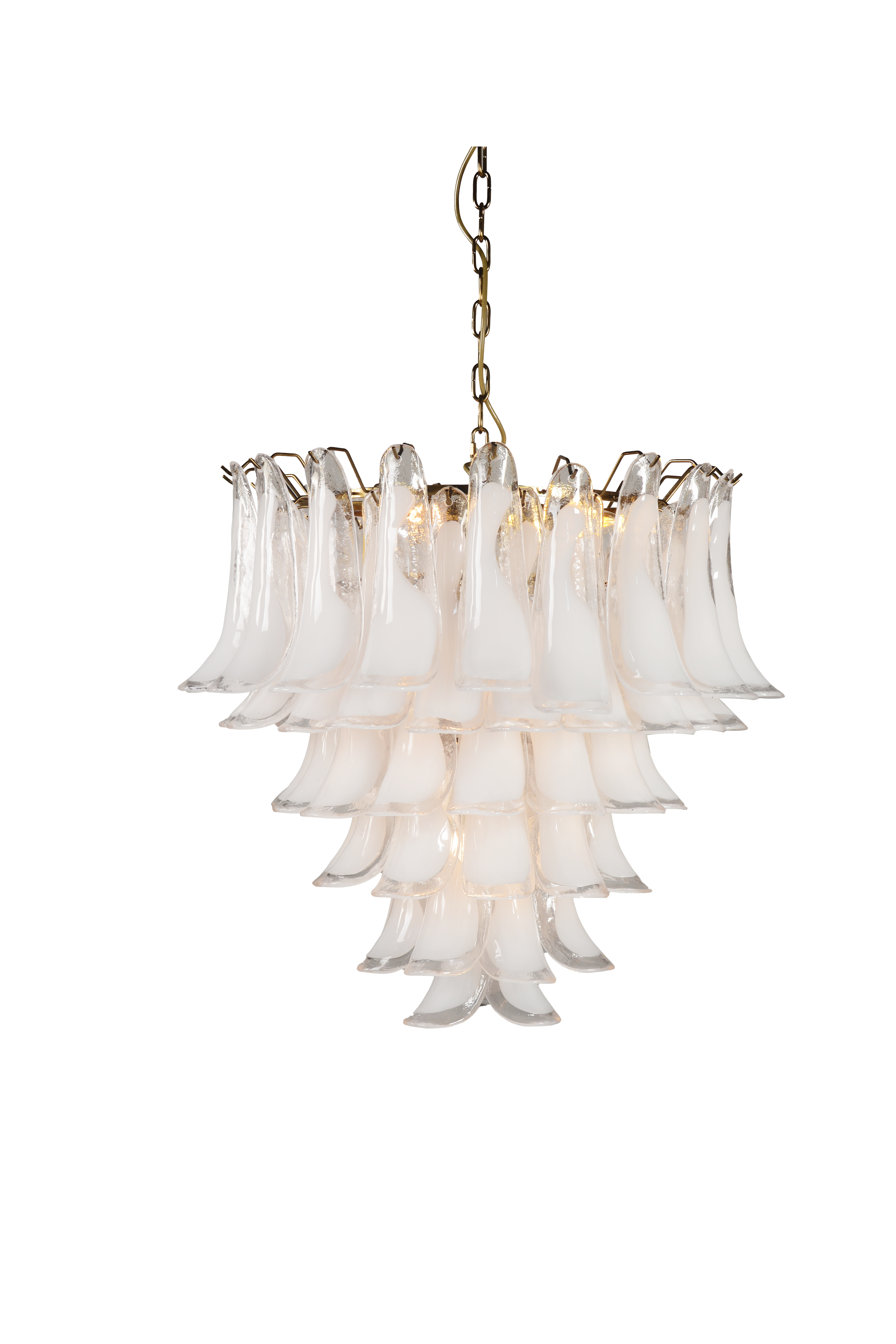 Madeleine Chandelier - White Glass