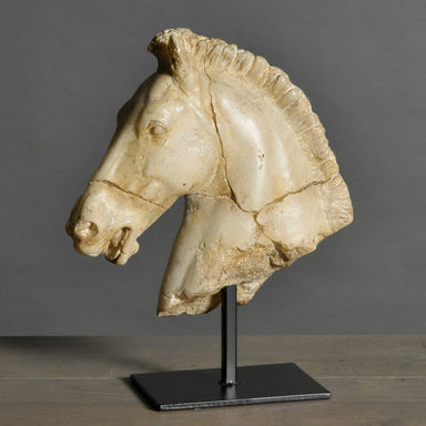 Monti's Horse Head – unrestored handcrafted reproduction of a 19th-century bronze sculpture, showcasing the sensitivity and power of the animal.