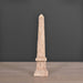 18th Century Sandstone Obelisk – handcrafted reproduction with natural aged patina, inspired by Parisian history and the Luxor Obelisk.