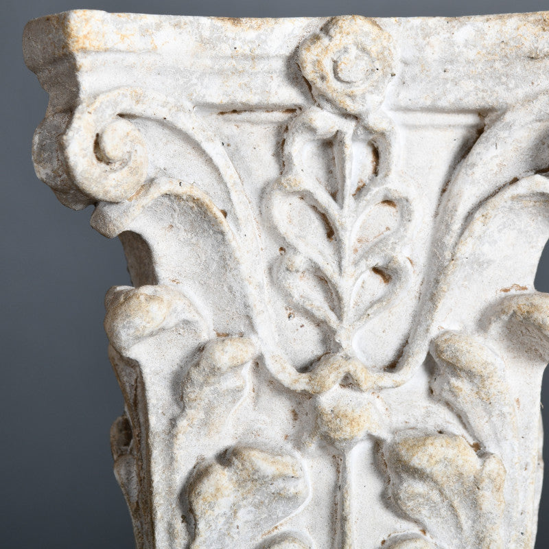 Set of 4 Empire Period Column Capitals – 19th-century Parisian sculptors' workshop models, showcasing classic Fine Arts craftsmanship.