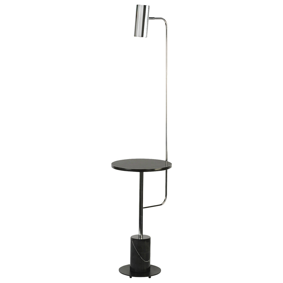 Disson Functional Floor Lamp with Table Top and Marble Base