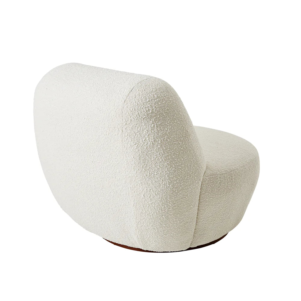 Pace White Boucle Occasional Chair