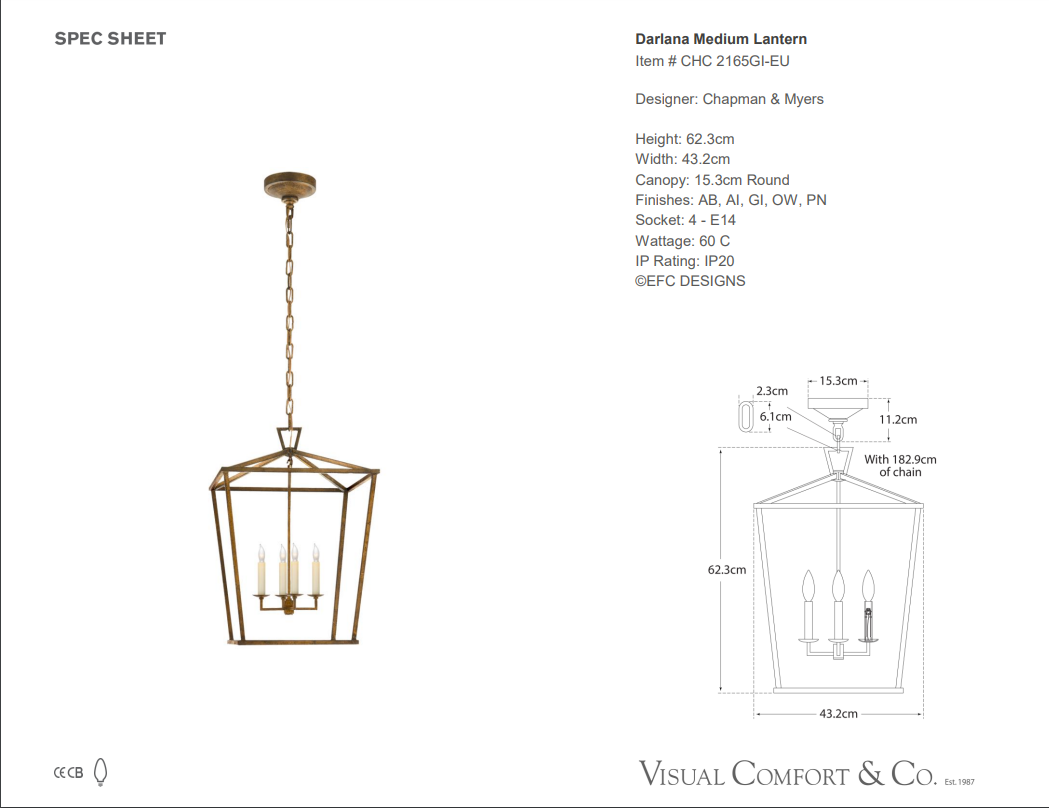 Darlana top small lantern