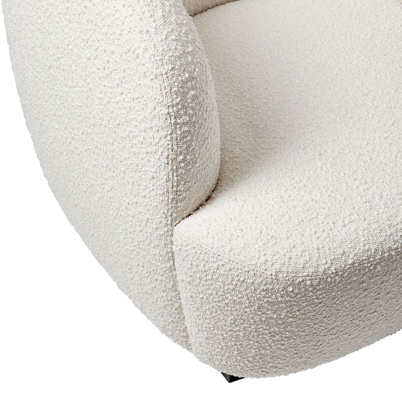Area Curved Occasional Chair in Boucle
